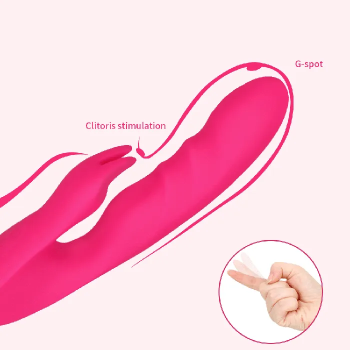 Vibrators FUNMATES Purple Large Rabbit Vibrator Rabbit Dildos Toys for Women G Spot