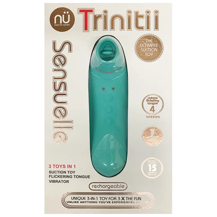 Vibrators NU Sensuelle Trinitii Suction Flickering Tongue 3in1 Toy NU Sensuelle Vibrators NU Sensuelle Trinitii Suction Flickering Tongue 3in1 Toy NU Sensuelle