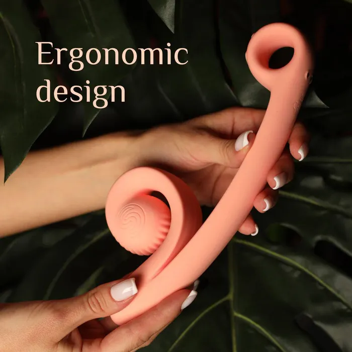 Vibrators Snail Vibe Curve Ultra Powerful 2 Motor Dual Stimulating Vibrator Peach Snail Vibe Vibrators Snail Vibe Curve Ultra Powerful 2 Motor Dual Stimulating Vibrator Peach Snail Vibe
