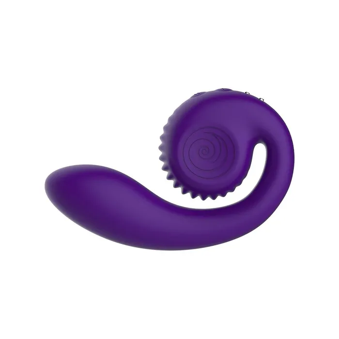 Vibrators Snail Vibe Snail Gizi Compact Ultra Powerful 2 Motor Dual Stimulating Vibrator Purple
