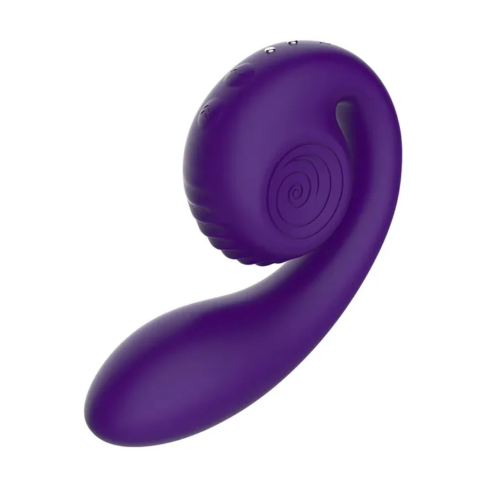 Vibrators Snail Vibe Snail Gizi Compact Ultra Powerful 2 Motor Dual Stimulating Vibrator Purple
