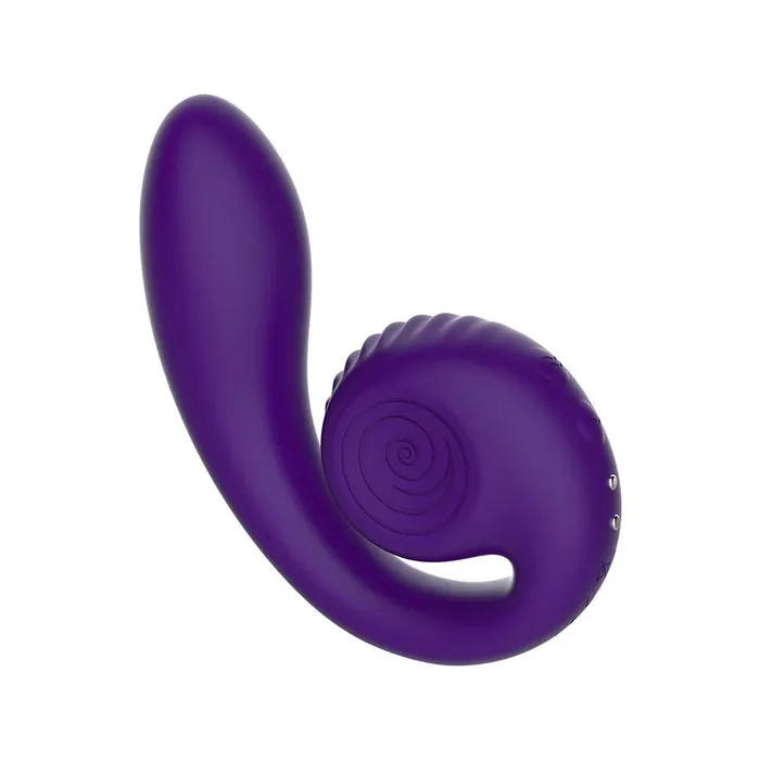 Vibrators Snail Vibe Snail Gizi Compact Ultra Powerful 2 Motor Dual Stimulating Vibrator Purple