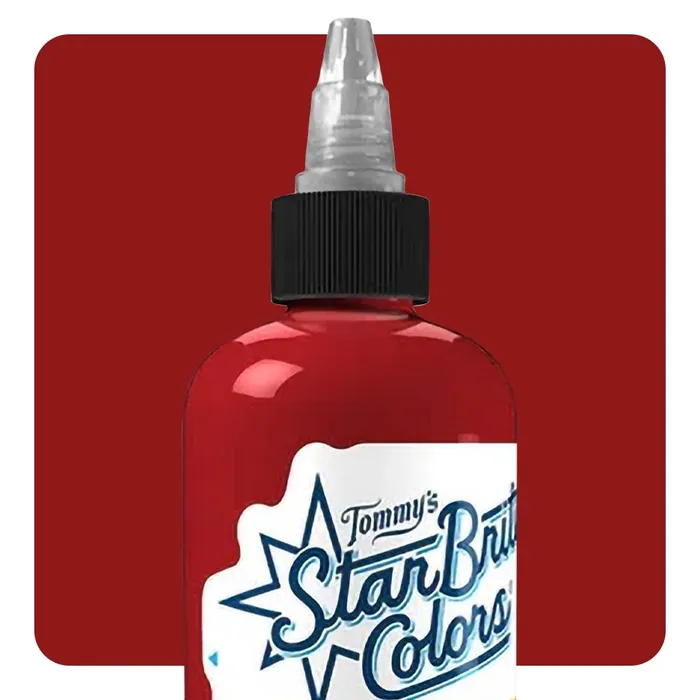 Vibrators StarBrite Tommys StarBrite Colors Tattoo Ink by Tommys Supplies Scarlet Red Pick Your Size