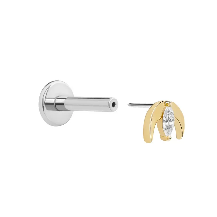 Vibrators Tilum 14kt Yellow Gold Jeweled Night Sky Threadless Top Price Per 1 Tilum