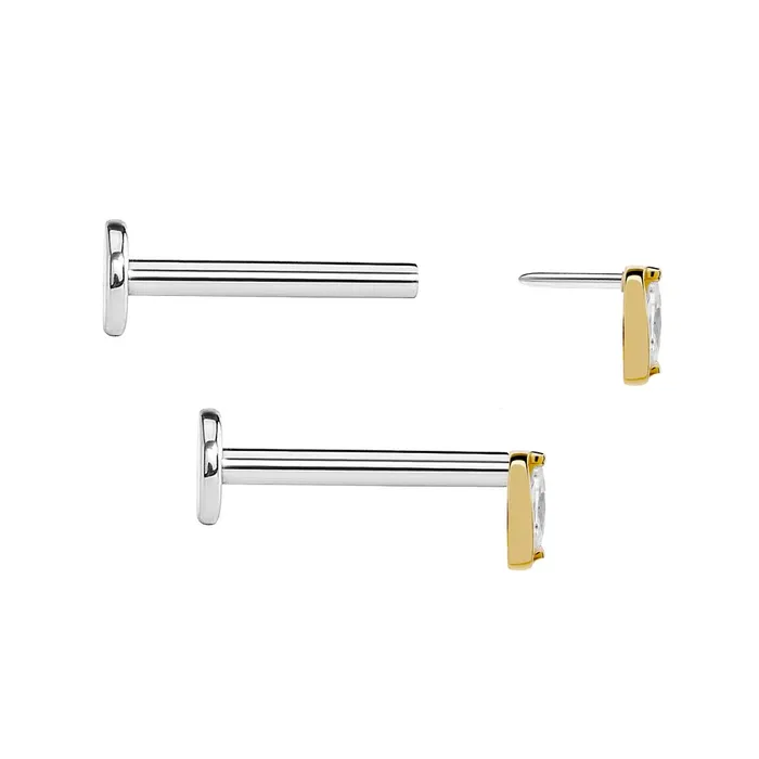 Vibrators Tilum 14kt Yellow Gold Jeweled Night Sky Threadless Top Price Per 1 Tilum