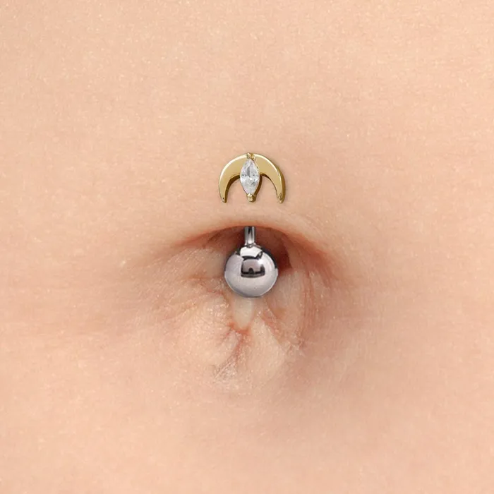 Vibrators Tilum 14kt Yellow Gold Jeweled Night Sky Threadless Top Price Per 1 Tilum