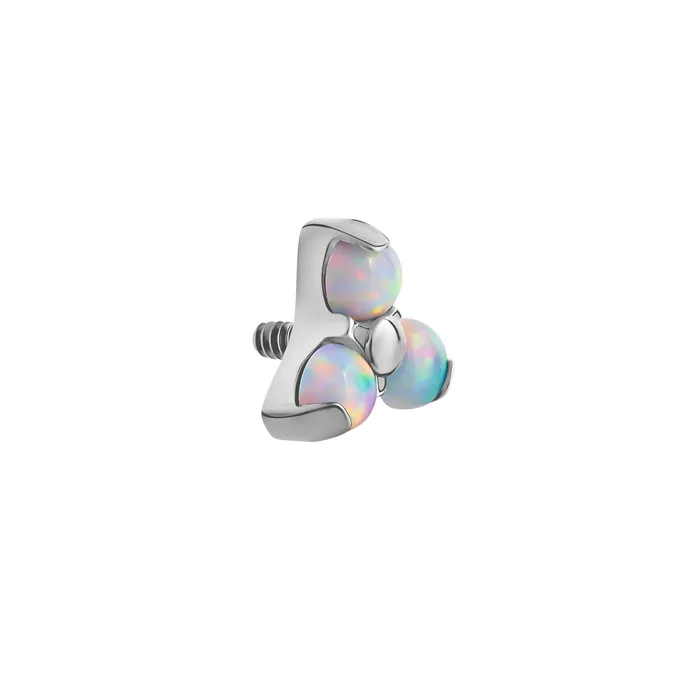 Vibrators Tilum Tilum 14g12g Internally Threaded Micron Bead Row Opal Titanium Top Price Per 1