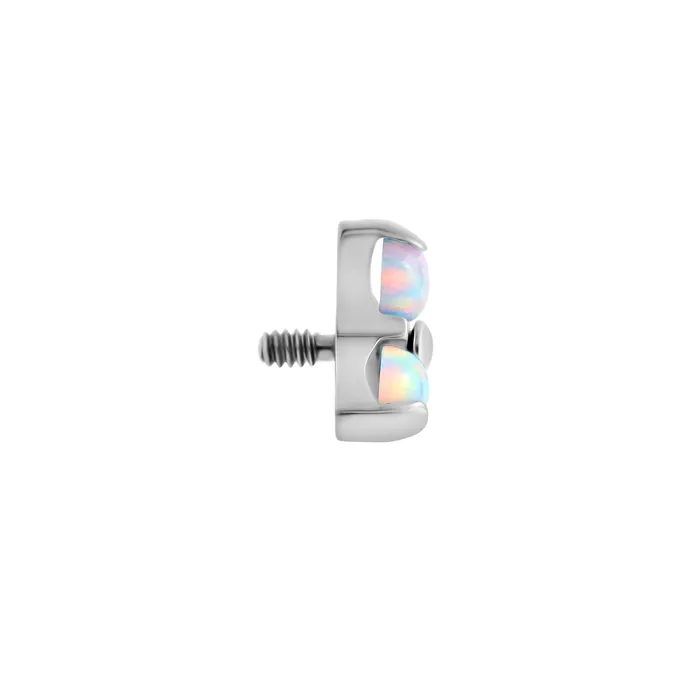 Vibrators Tilum Tilum 14g12g Internally Threaded Micron Bead Row Opal Titanium Top Price Per 1
