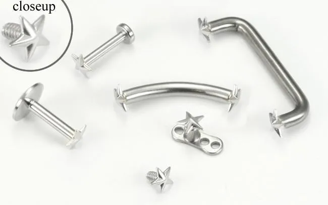 Vibrators Tilum Tilum 14g Internally Threaded Replacement WHITE GOLD 3D STAR Price Per 1 Vibrators Tilum Tilum 14g Internally Threaded Replacement WHITE GOLD 3D STAR Price Per 1