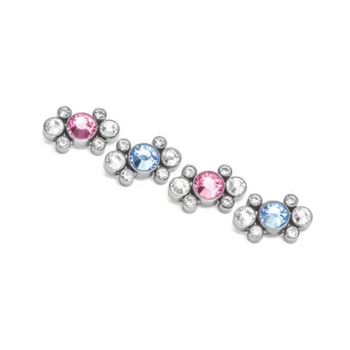 Vibrators Tilum Tilum 18g16g Internally Threaded Galaxy Cluster Top Choose 4mm Jewel Color Price Per 1