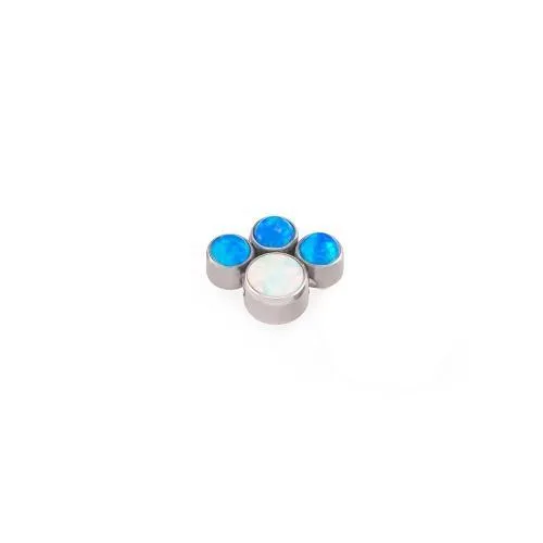 Vibrators Tilum Tilum Paw Print Cluster Captive Bead Choose 4mm Opal Price Per 1