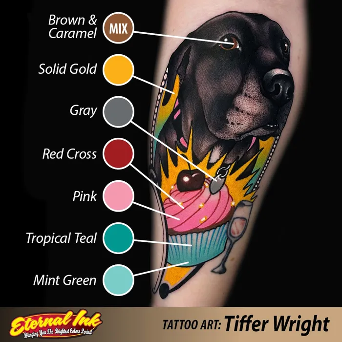 Vibrators Tropical Teal Eternal Tattoo Ink Pick Your Size Eternal