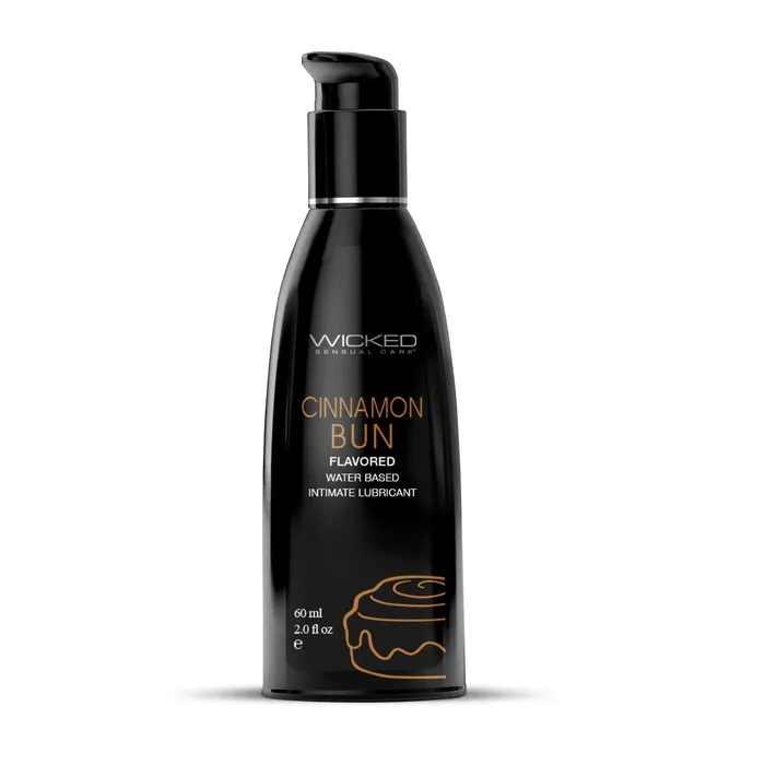 Wicked Aqua Cinnamon Bun Flavored Water Based Lubricant Wicked Lubes Lubricants