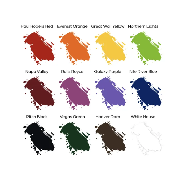 World Famous Female Sex Toys 12 Color Primary Set 1 World Famous Tattoo Ink 1oz