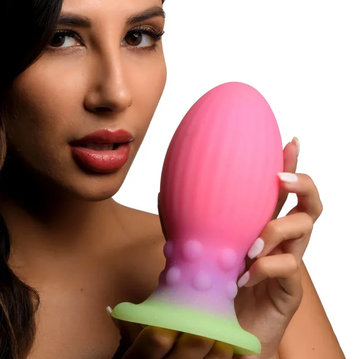 Xeno Egg Glow In The Dark Extra Large Silicone Egg XR Brands Female Sex Toys