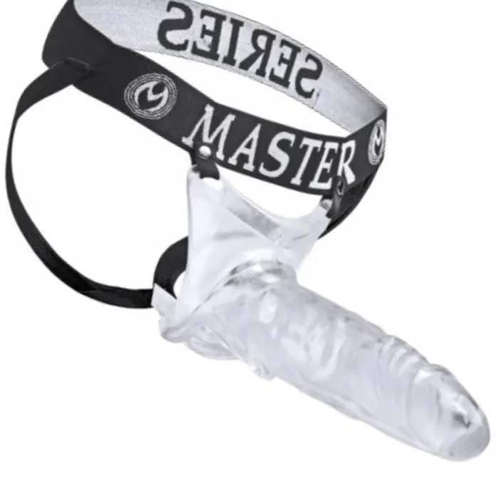 XR Brands Grand Mamba XL Clear Hollow Dildo Strapon Harness Female Sex Toys