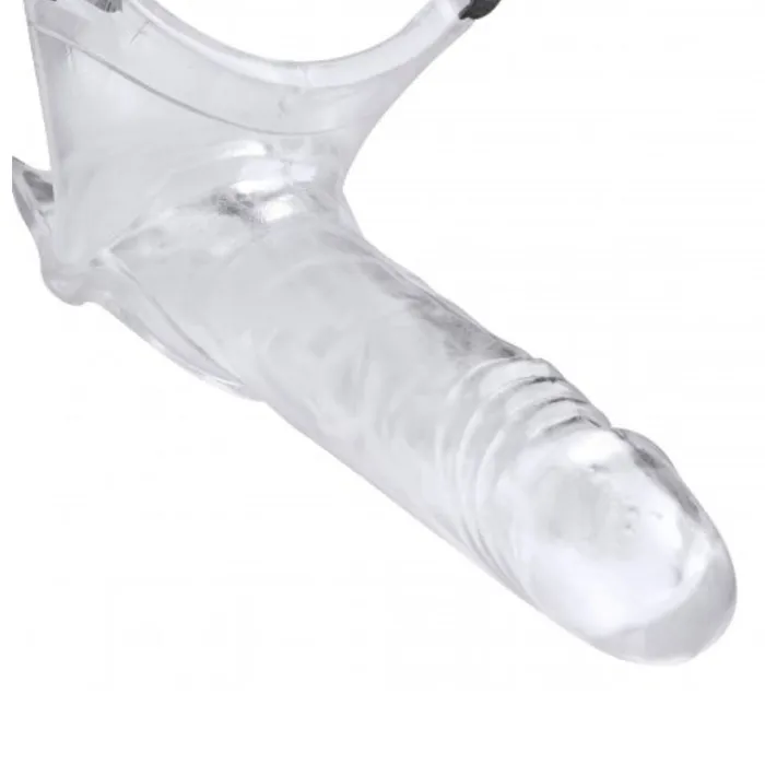 XR Brands Grand Mamba XL Clear Hollow Dildo Strapon Harness Female Sex Toys