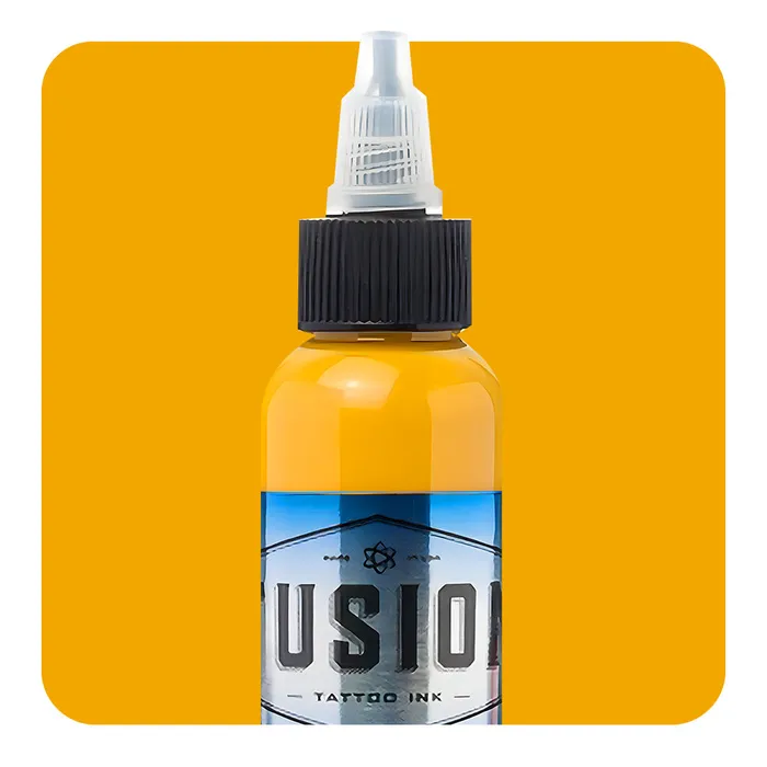 Yellow Ochre Fusion Tattoo Ink Pick Size Fusion Male Sex Toys