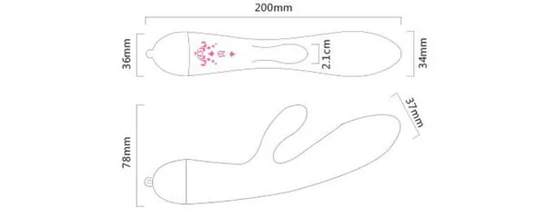 ZALO USA ZALO USA Rosalie Rabbit Vibrator Rouge Pink Vibrators