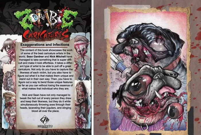Zombie Caricatures Exaggerations and Infections Book Memento Publishing Vibrators