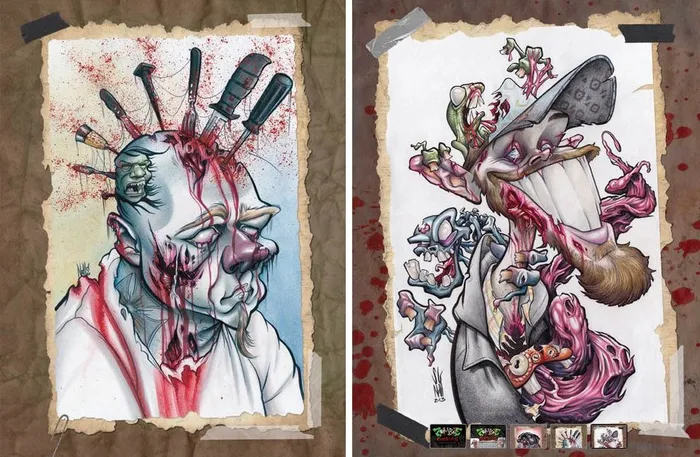 Zombie Caricatures Exaggerations and Infections Book Memento Publishing Vibrators